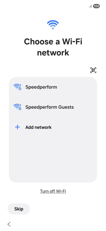 Press the required Wi-Fi network. Press the required Wi-Fi network.