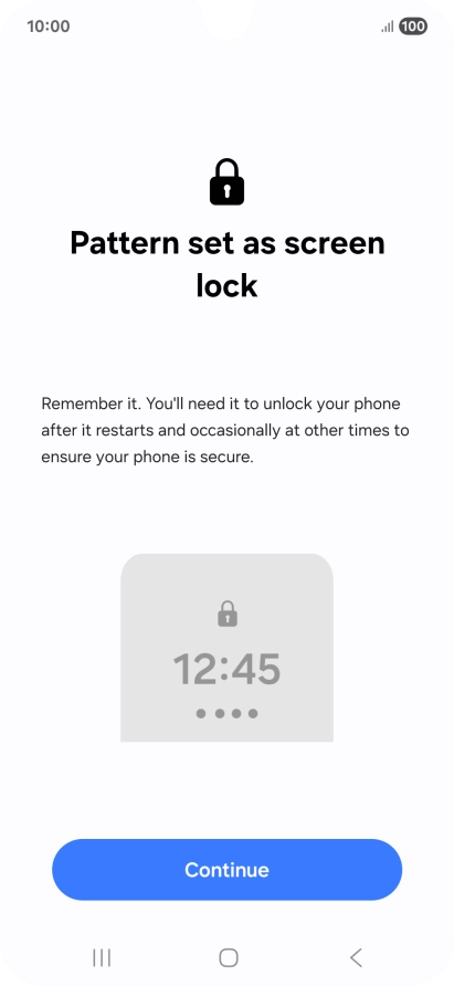 Press Continue. Press Continue.