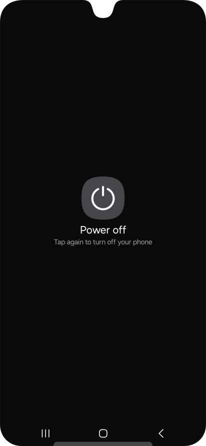 Press Power off. Press Power off.