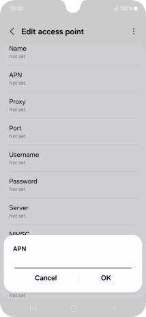 Key in live.vodafone.com and press OK. Key in live.vodafone.com and press OK.