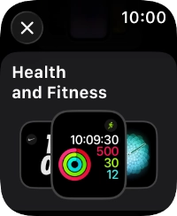 Press the required watch face. Press the required watch face.