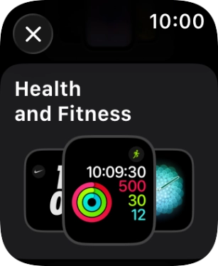 Press the required watch face. Press the required watch face.