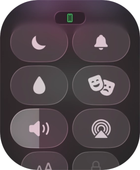 Press the sound mode icon to turn silent mode on or off. Press the sound mode icon to turn silent mode on or off.