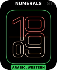 Turn the Digital Crown to change between the different designs. Turn the Digital Crown to change between the different designs.