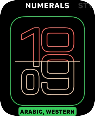 Turn the Digital Crown to change between the different designs. Turn the Digital Crown to change between the different designs.