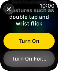 Press Turn On. Press Turn On.