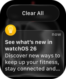 Press the required notification to open it. Press the required notification to open it.
