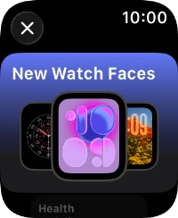 Turn the Digital Crown to see the different watch faces. Turn the Digital Crown to see the different watch faces.