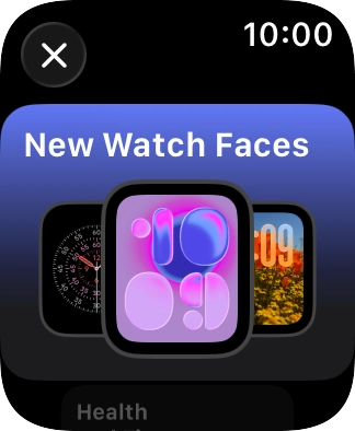 Turn the Digital Crown to see the different watch faces. Turn the Digital Crown to see the different watch faces.