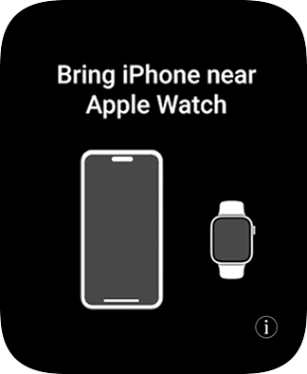 Place your Apple Watch next to your phone. Place your Apple Watch next to your phone.