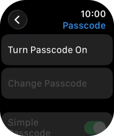 Press Turn Passcode On and key in a lock code of your own choice twice. Press Turn Passcode On and key in a lock code of your own choice twice.