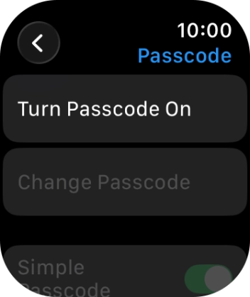 Press Turn Passcode On and key in a lock code of your own choice twice. Press Turn Passcode On and key in a lock code of your own choice twice.