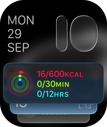 Slide your finger up or down on the stack to select the required widget. Slide your finger up or down on the stack to select the required widget.