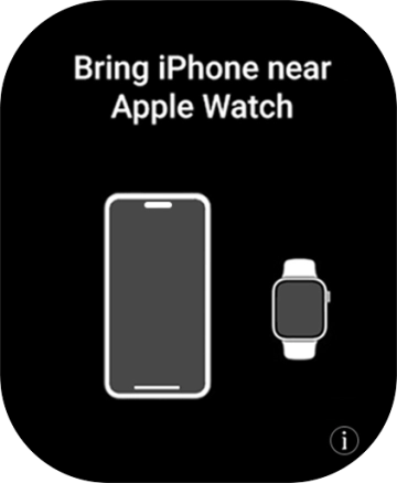Place your Apple Watch next to your phone. Place your Apple Watch next to your phone.