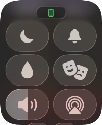 Press the sound mode icon to turn silent mode on or off. Press the sound mode icon to turn silent mode on or off.