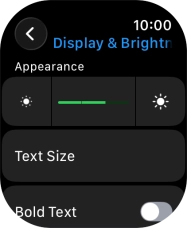 Press the brightness icons to set the required brightness. Press the brightness icons to set the required brightness.