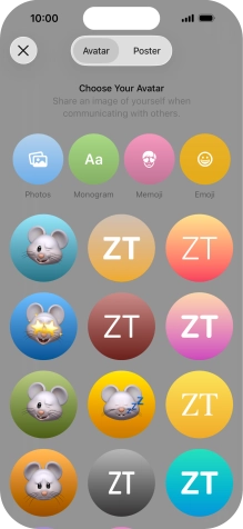 Press the required category and follow the instructions on the screen to select and save the required picture to your Contact Poster. Press the required category and follow the instructions on the screen to select and save the required picture to your Contact Poster.