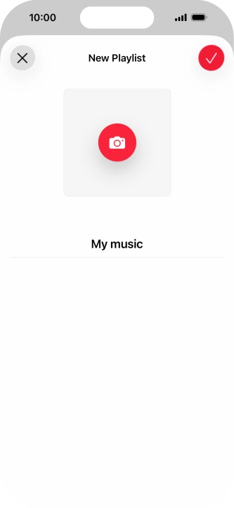 Press the confirm icon. Press the confirm icon.