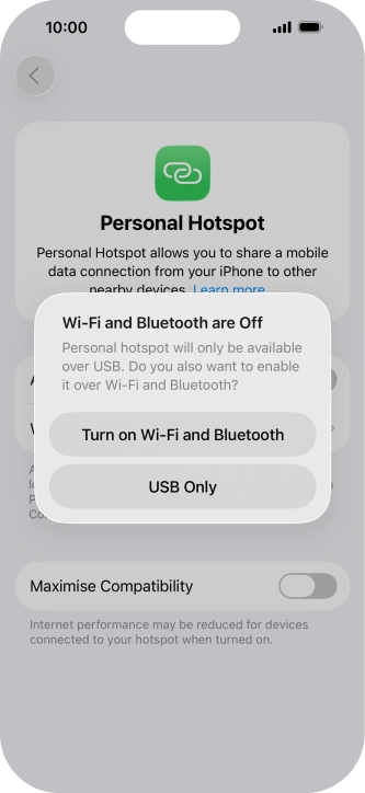 If Wi-Fi is turned off, press Turn on Wi-Fi and Bluetooth. If Wi-Fi is turned off, press Turn on Wi-Fi and Bluetooth.