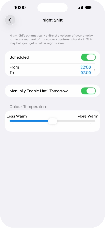 Press and drag the indicator below Press and drag the indicator below