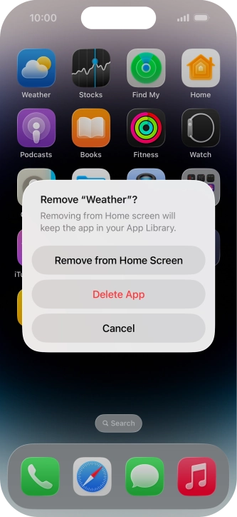 Press Delete App. Press Delete App.