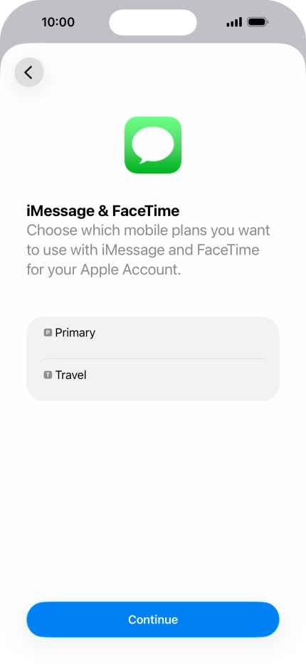 Press the required price plan. Press the required price plan.