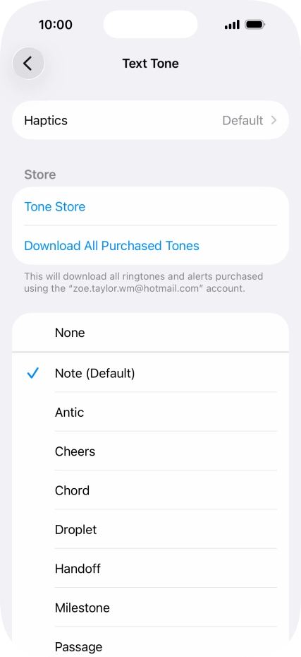 Press the required message tones to hear them. Press the required message tones to hear them.