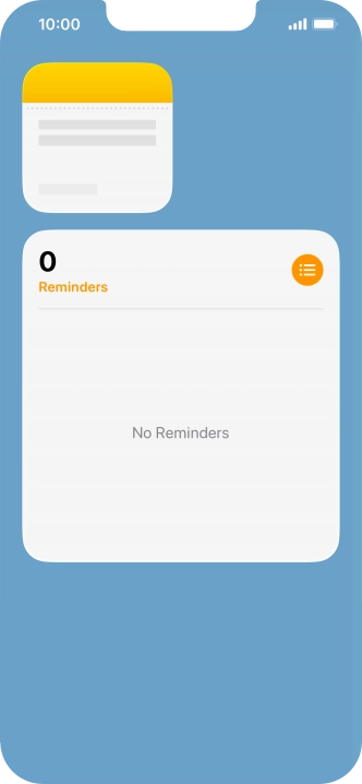 Press and hold the required Widget Stack. Press and hold the required Widget Stack.