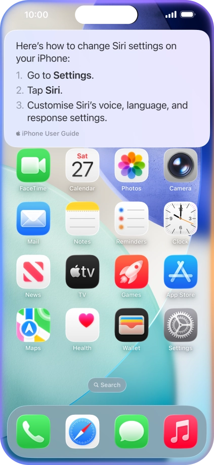 Ask questions about functions and settings on your phone. Ask questions about functions and settings on your phone.