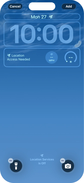 To customise the way the lock screen date is displayed, press the date widget and follow the instructions on the screen to select the required widget display mode. To customise the way the lock screen date is displayed, press the date widget and follow the instructions on the screen to select the required widget display mode.