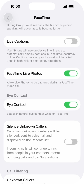Press the indicator next to Press the indicator next to