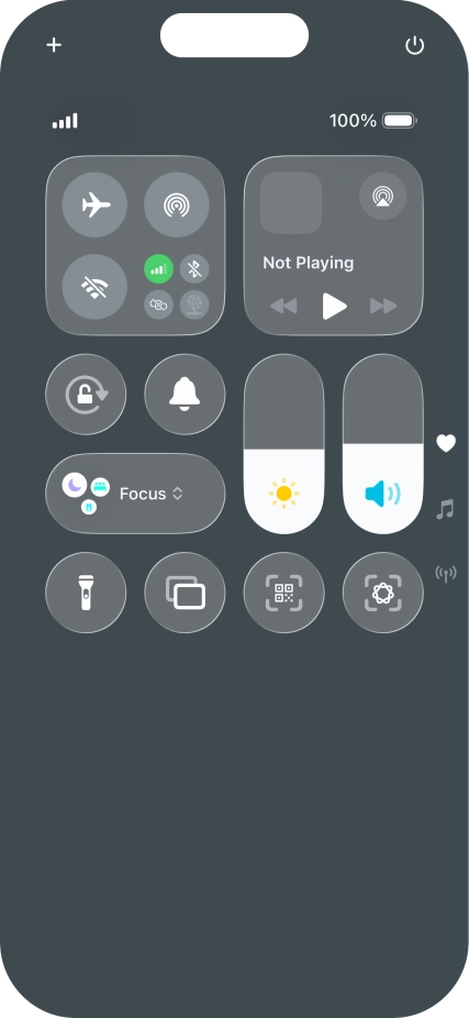 Press the visual intelligence icon to activate visual intelligence. Press the visual intelligence icon to activate visual intelligence.