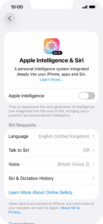 Press the indicator next to Press the indicator next to