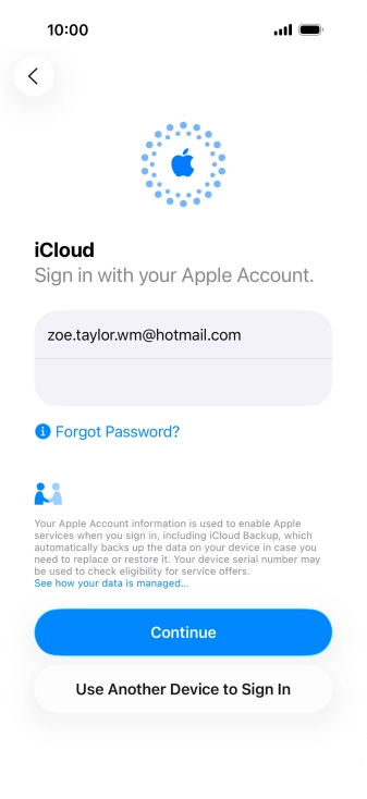 Press Continue. Press Continue.