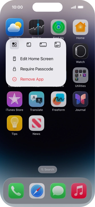 Press Remove App. Press Remove App.