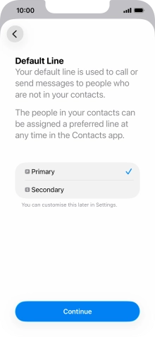 Press Continue. Press Continue.