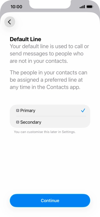 Press Continue. Press Continue.
