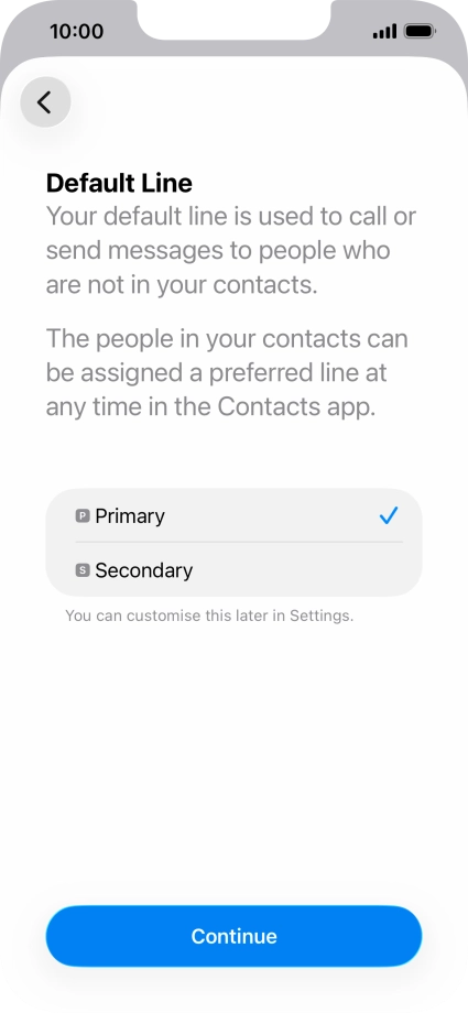 Press Continue. Press Continue.