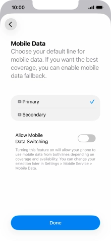 Press the indicator next to Press the indicator next to