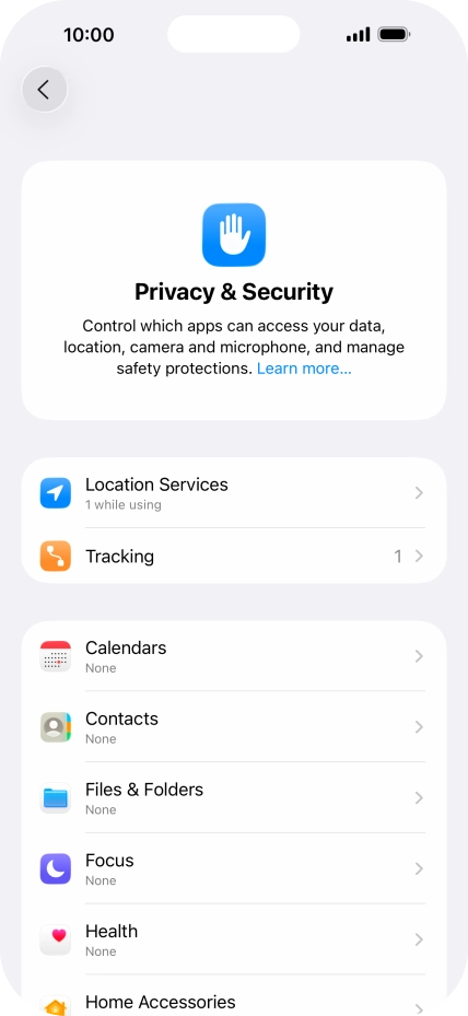 Press Location Services. Press Location Services.