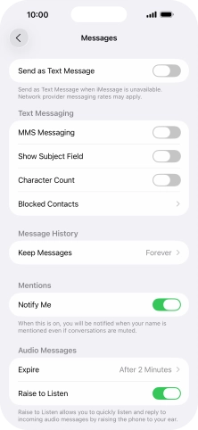 Press the indicator next to Press the indicator next to