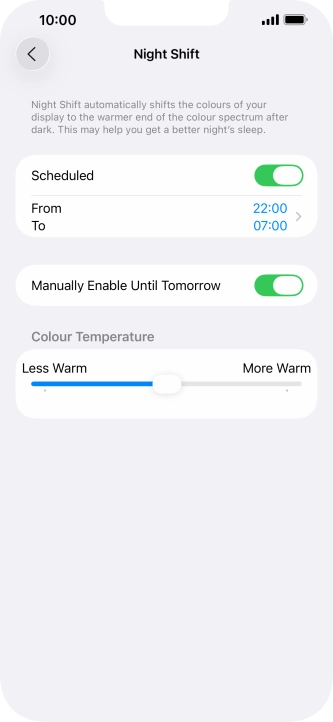 Press and drag the indicator below Press and drag the indicator below