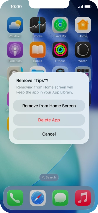 Press Delete App. Press Delete App.