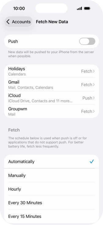 If you turn off the function, press the required setting. If you turn off the function, press the required setting.