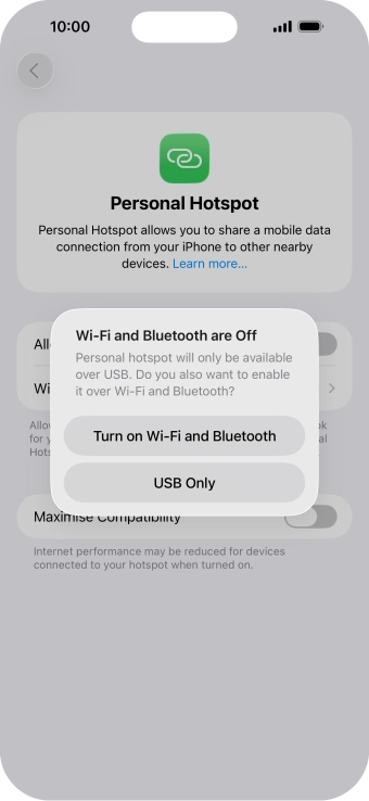 If Wi-Fi is turned off, press Turn on Wi-Fi and Bluetooth. If Wi-Fi is turned off, press Turn on Wi-Fi and Bluetooth.