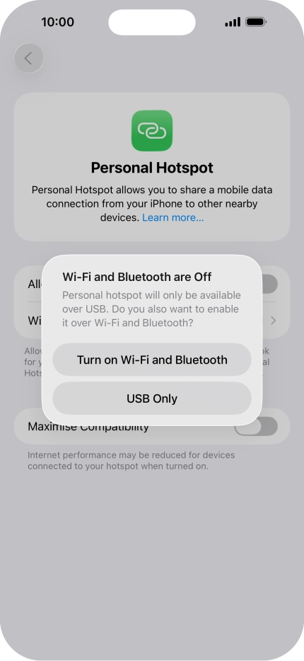 If Wi-Fi is turned off, press Turn on Wi-Fi and Bluetooth. If Wi-Fi is turned off, press Turn on Wi-Fi and Bluetooth.