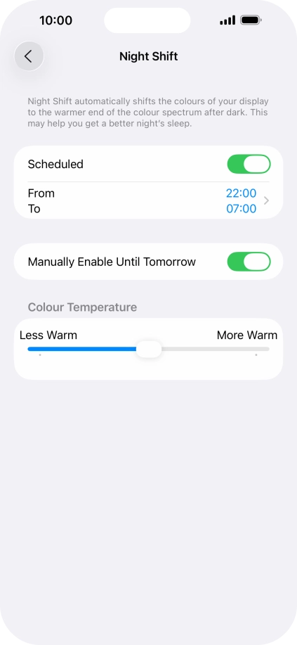 Press and drag the indicator below Press and drag the indicator below
