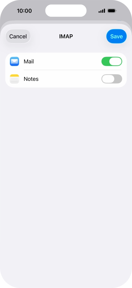Press Save. Your email account has now been set up. To select more settings for incoming and outgoing server, proceed with the following steps. Press Save. Your email account has now been set up. To select more settings for incoming and outgoing server, proceed with the following steps.