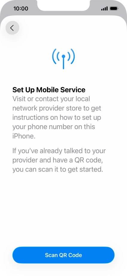 Press Scan QR Code. Press Scan QR Code.