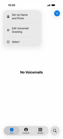 Press Edit Voicemail Greeting. Press Edit Voicemail Greeting.